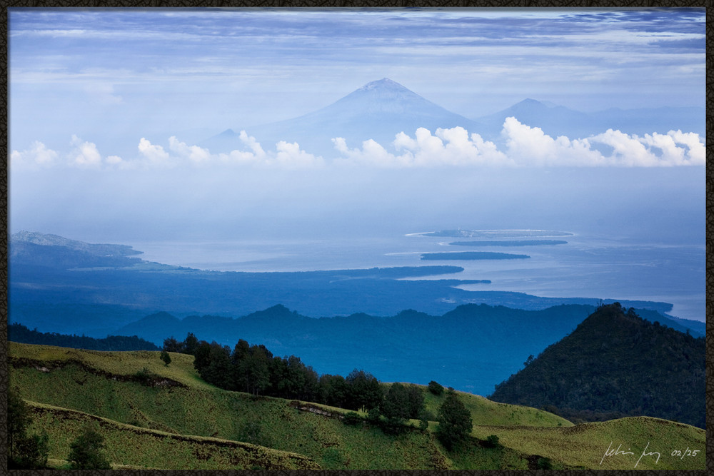 Gili Island and Bali from Lombok