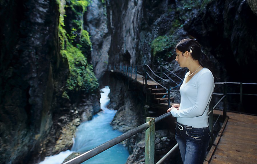 Gina in der Leutaschklamm