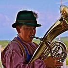 Giovane suonatore di trombone