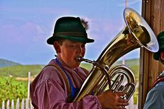 Giovane suonatore di trombone
