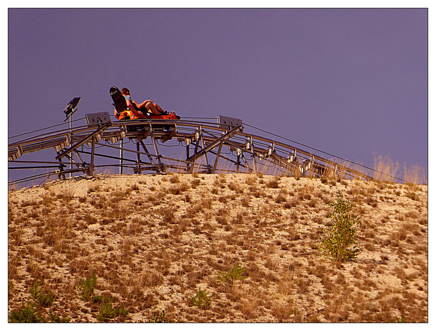 Gipfel der Sommerrodelbahn