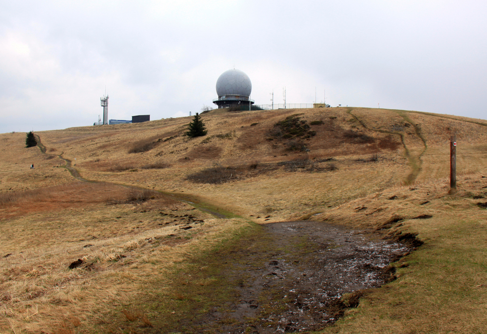 Gipfel der Wasserkuppe mit Radom