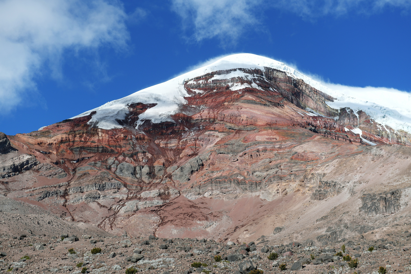 Gipfel des Chimborazo (6263 m)