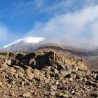 Gipfel des Kilimanjaro im Nebel