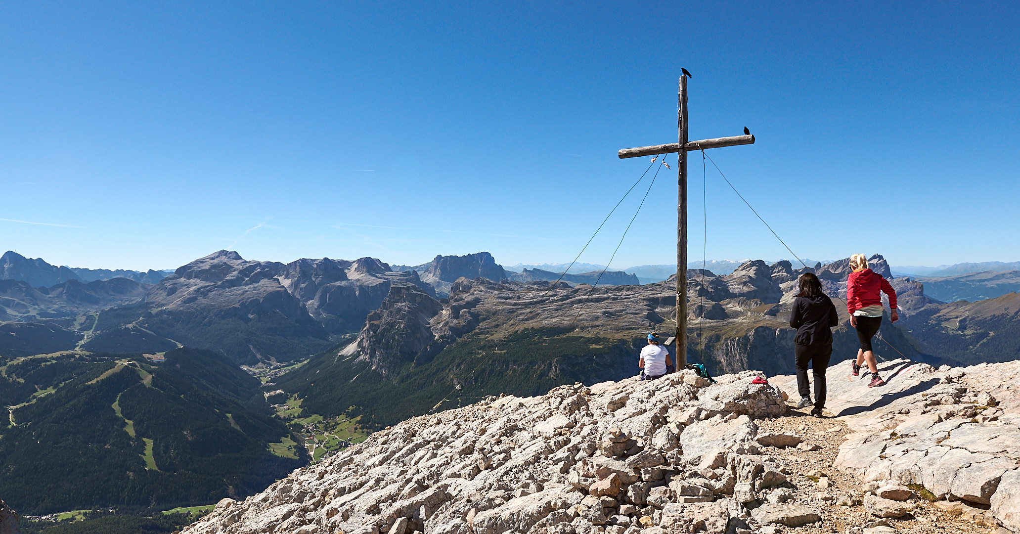 Gipfel Kreuz Heilikreuzkofel.