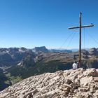 Gipfel Kreuz Heilikreuzkofel.