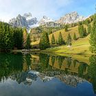 Gipfel-Spiegelung im Almsee