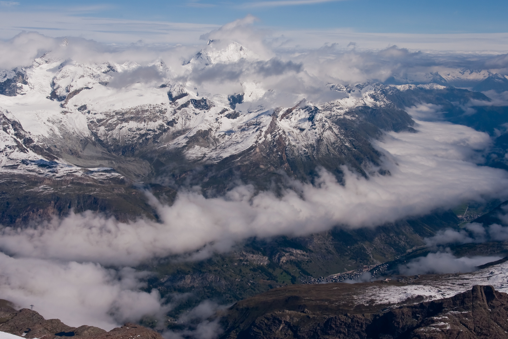 Gipfelausblick Breithorn 2