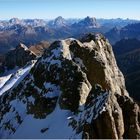 Gipfelaussicht von der Königin der Dolomiten - die Marmolada (di Penia) !