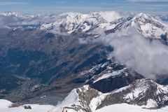 Gipfelblick Allalinhorn 1