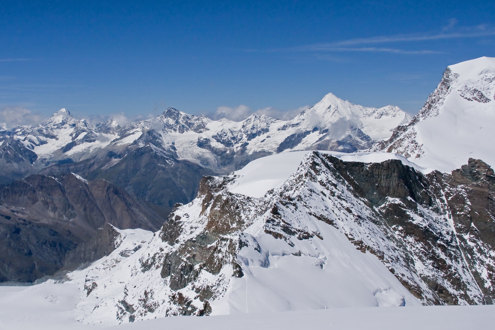 Gipfelblick Allalinhorn 4