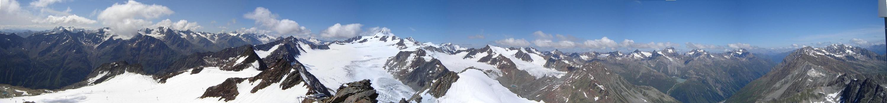 Gipfelblick von der Inneren Schwarzen Schneide (3370 m)