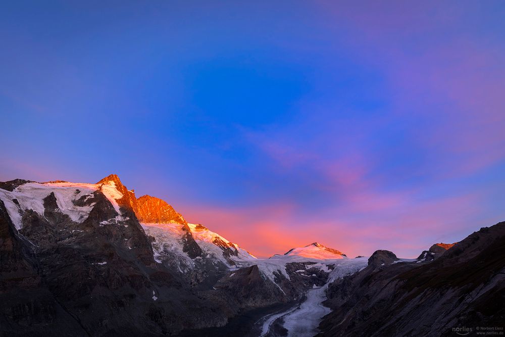 Gipfelglühen am Großglockner