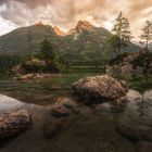 Gipfelglühen am Hintersee