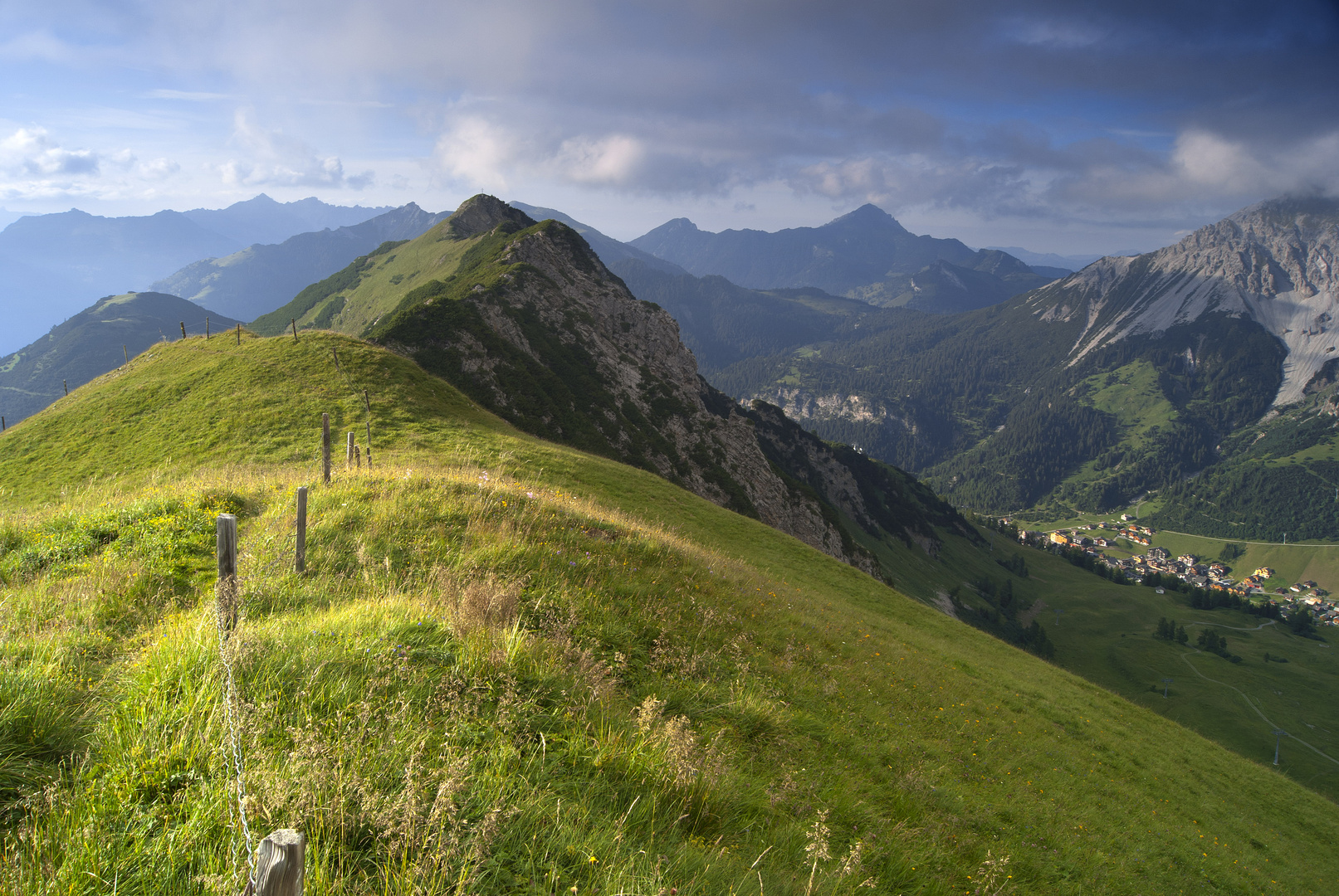 Gipfelgrat in Liechtenstein