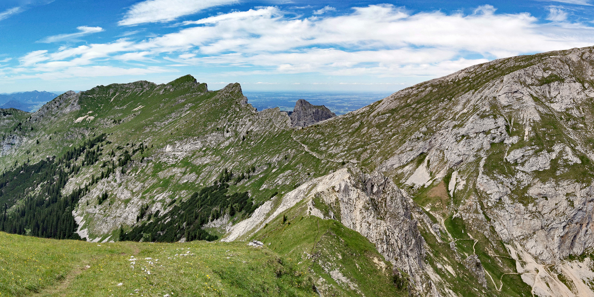 Gipfelkamm der Krähe 2012 m