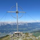 Gipfelkreuz am Largoz 2214 Meter in den Tuxer Alpen