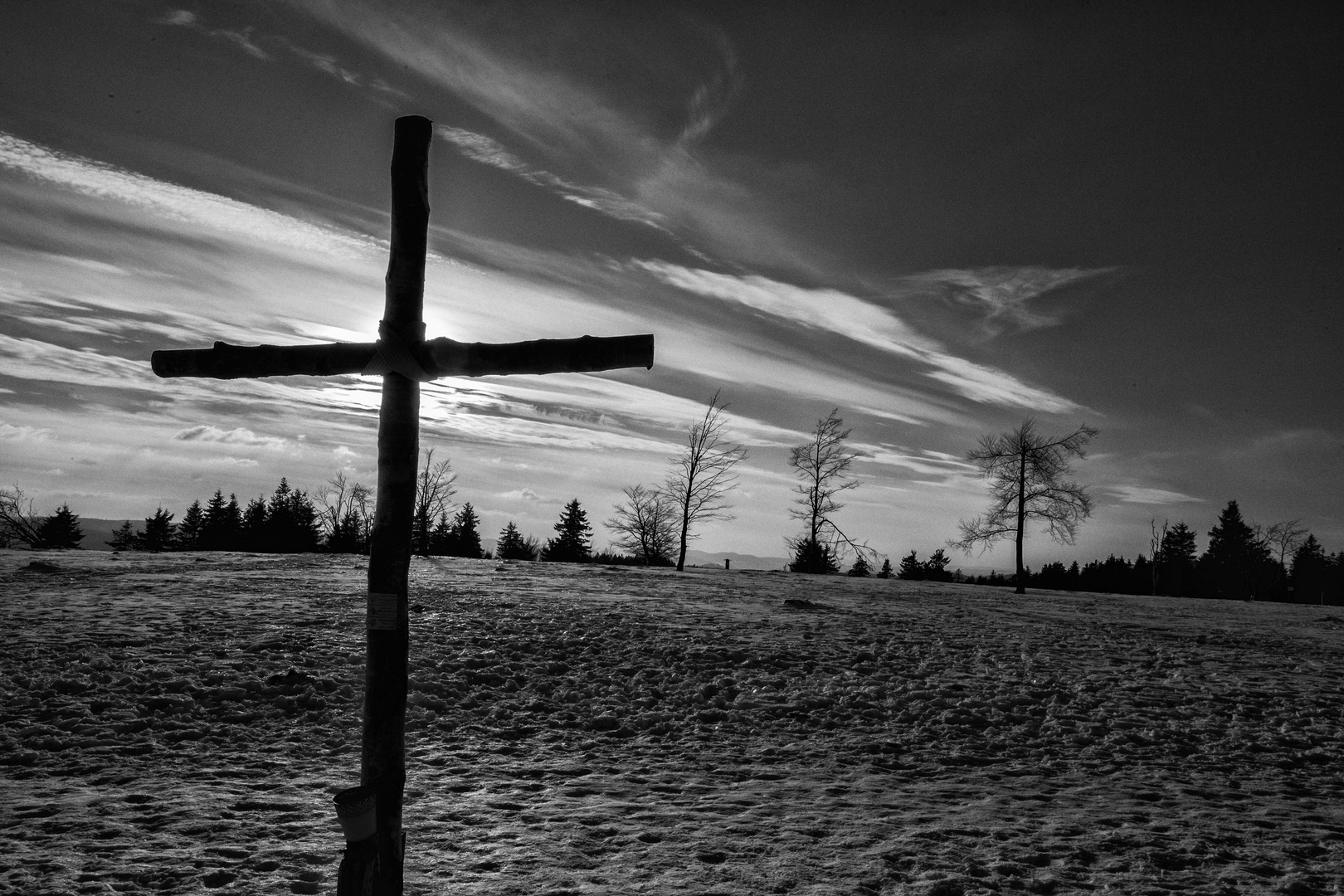 Gipfelkreuz auf dem Kahlen Asten