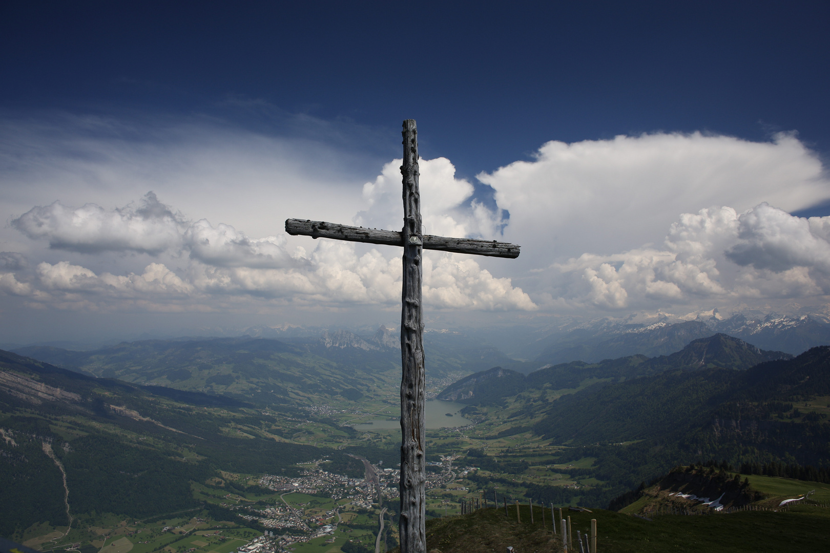 Gipfelkreuz auf dem Rigi-Kulm