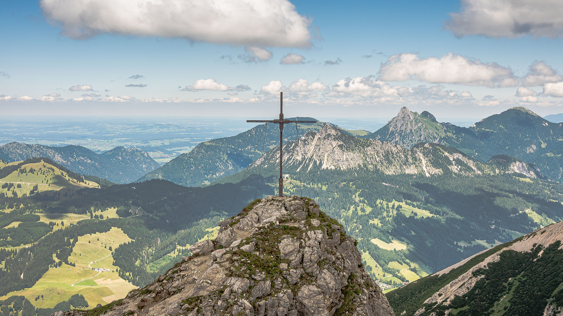 Gipfelkreuz des Ponten in den Allgäuer Alpen