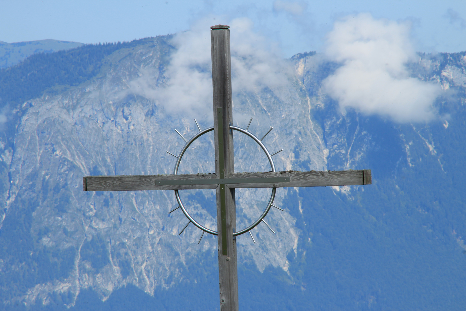 Gipfelkreuz Marbachjoch Österreich