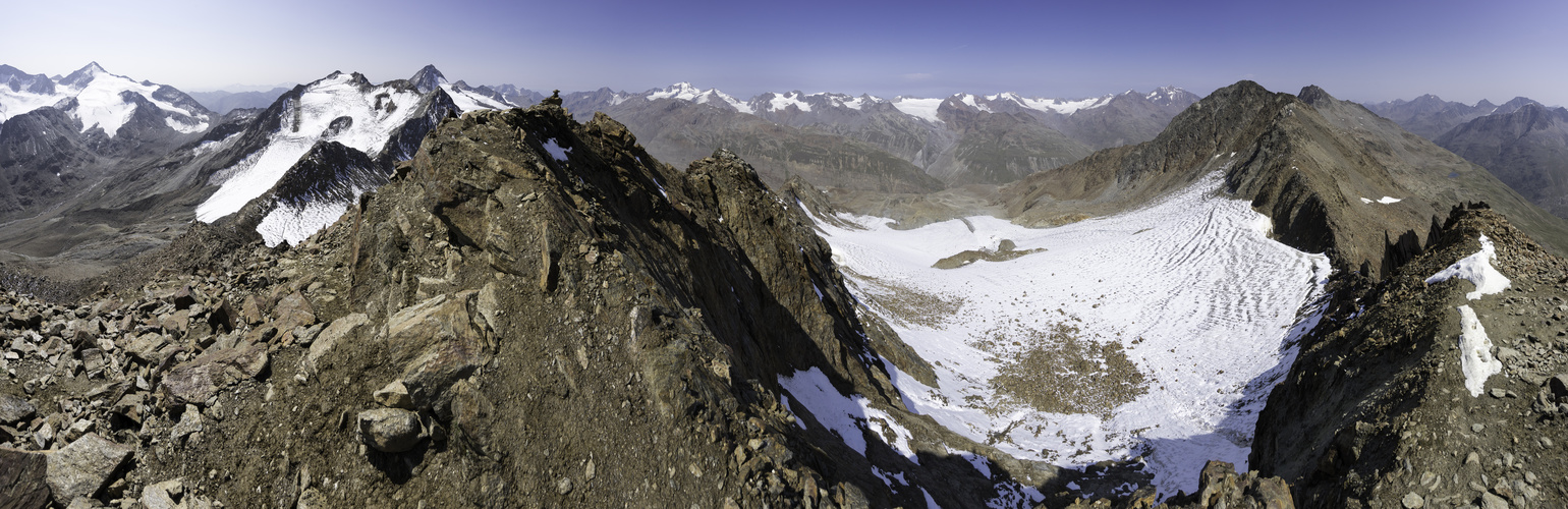 Gipfelpanorama auf dem Saykogel