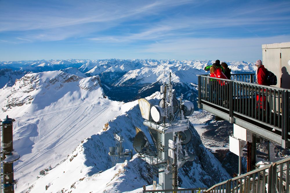 Gipfelpanorama auf der Zugspitze