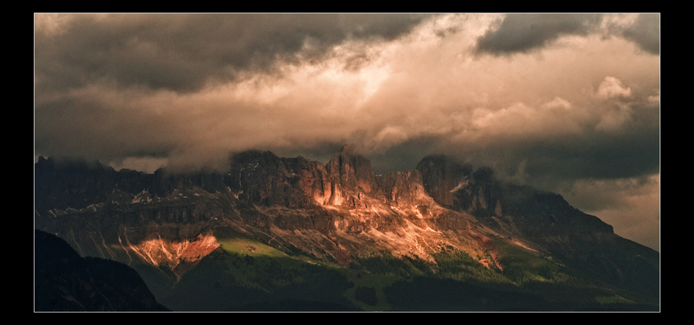 Gipfelpanorama  vom Ritten aus - aber ich weiß nicht mehr welches ...