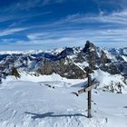 Gipfelpanorama von der Skitour zum Hohen Zahn 