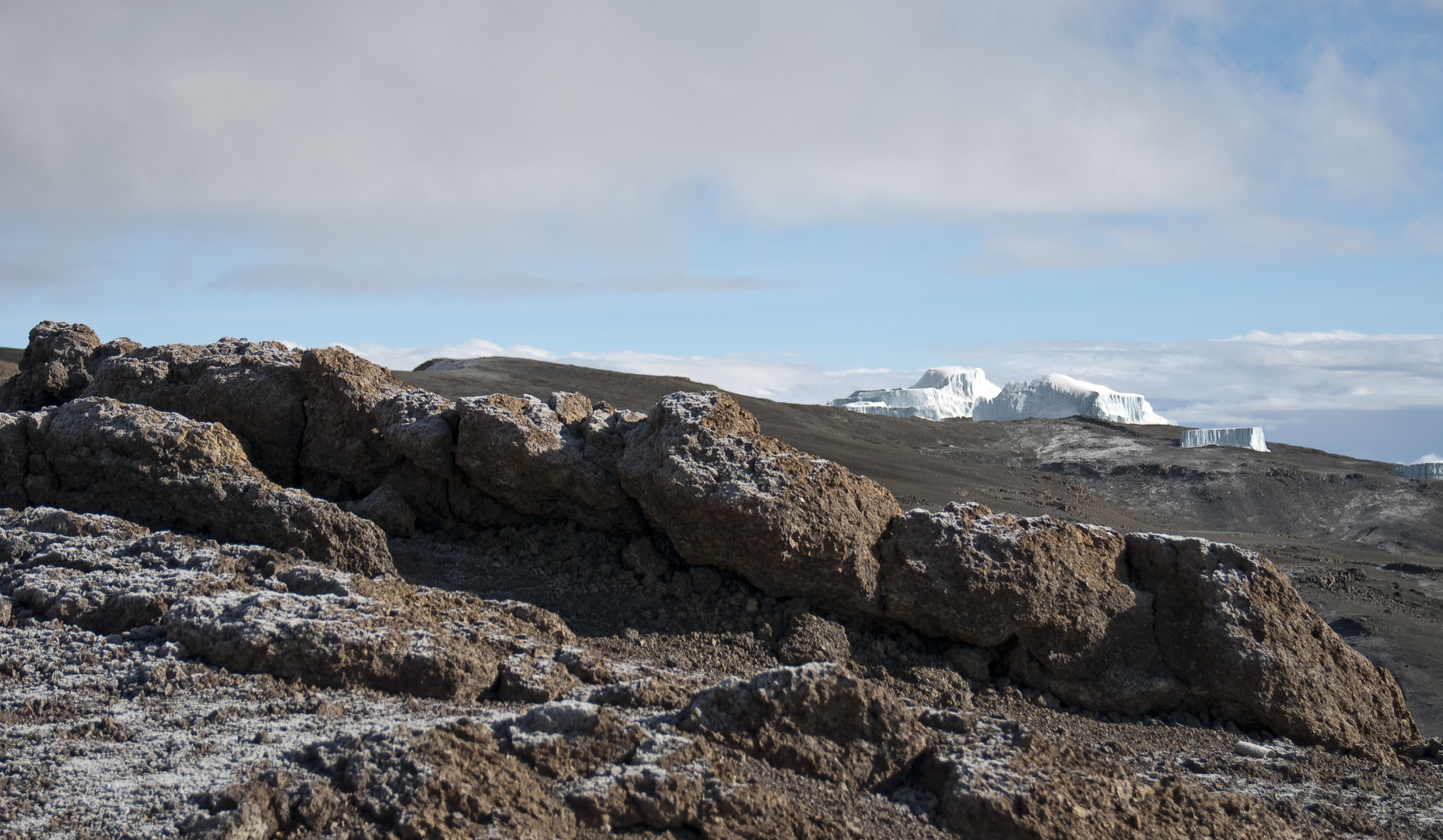 Gipfelplateau am Kilimanjaro