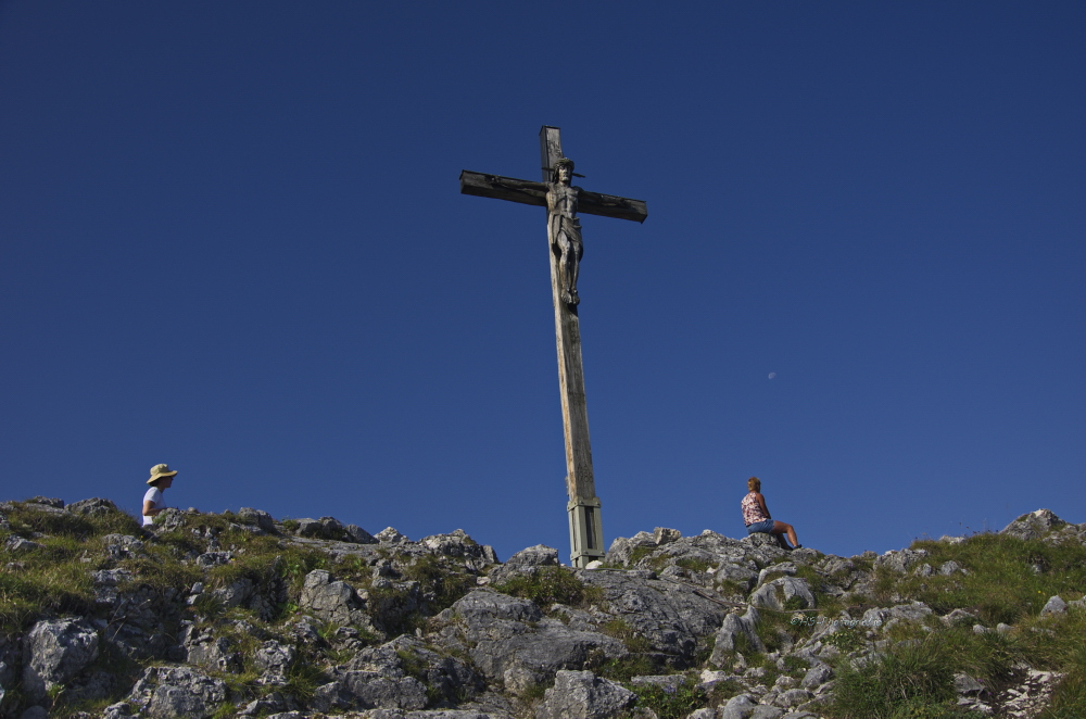 Gipfelrast auf dem Kofel