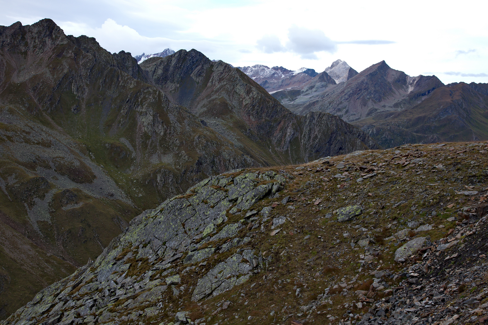 Gipfelsicht in den Alpen