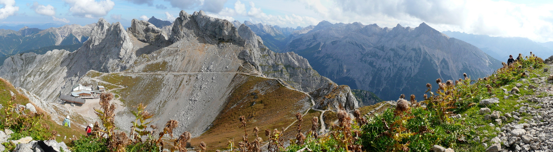 Gipfelstation der Karwendelbahn, Panorama