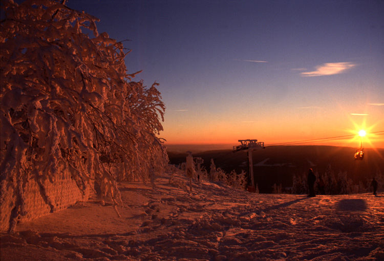 Gipfelstation Süd des Ochsenkopfes im Fichtelgebirge