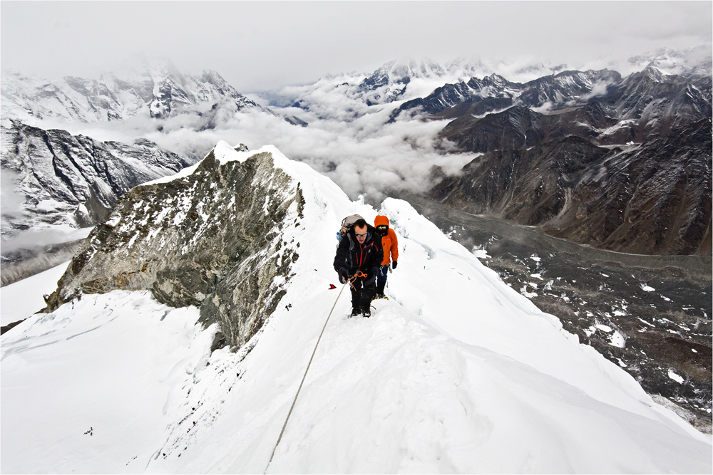 Gipfelsturm am Island Peak, 6189m