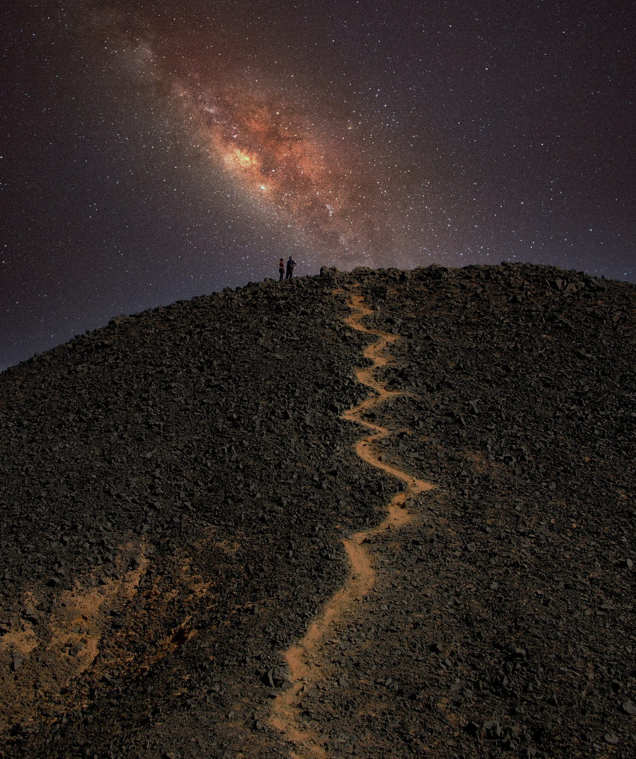 Gipfelsturm bei Nacht