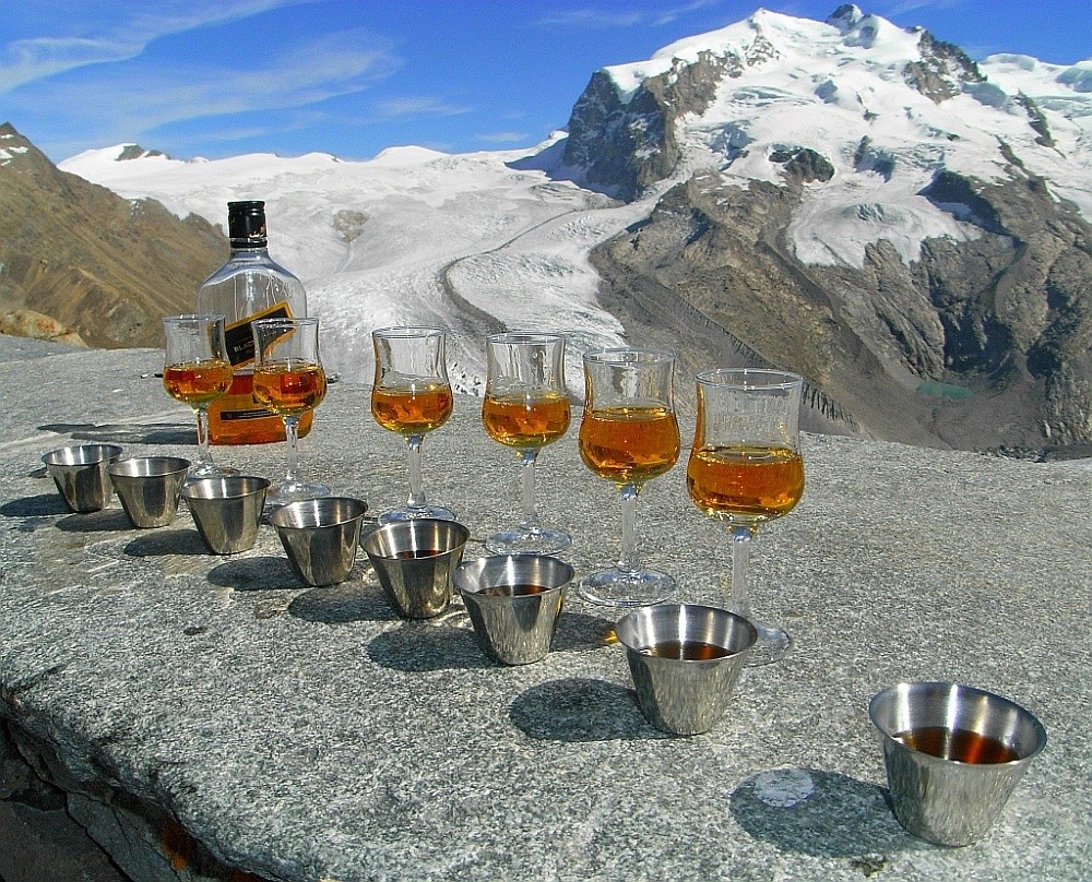 Gipfeltrunk am Gornergrat