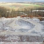 Gips-Steinbruch im Naturpark Südharz