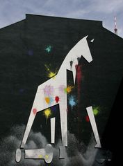 Giraffen-Graffiti-Haus