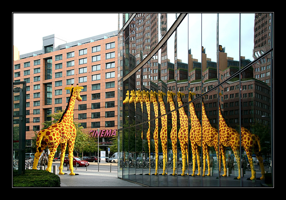 Giraffen in der Hauptstadt --Legoland