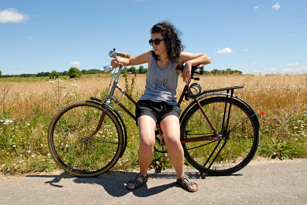 Girl and a bike!