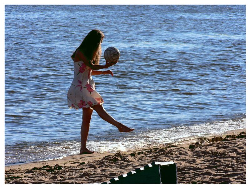 Girl and ball