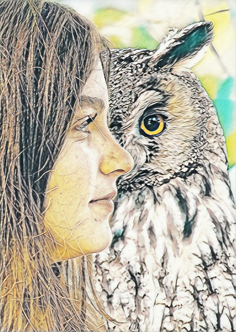 Girl and Owl