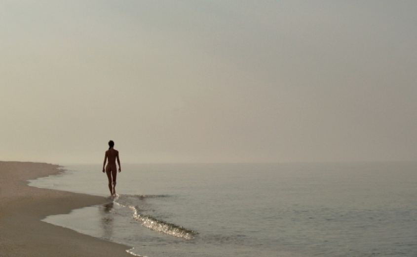 Girl and shore.