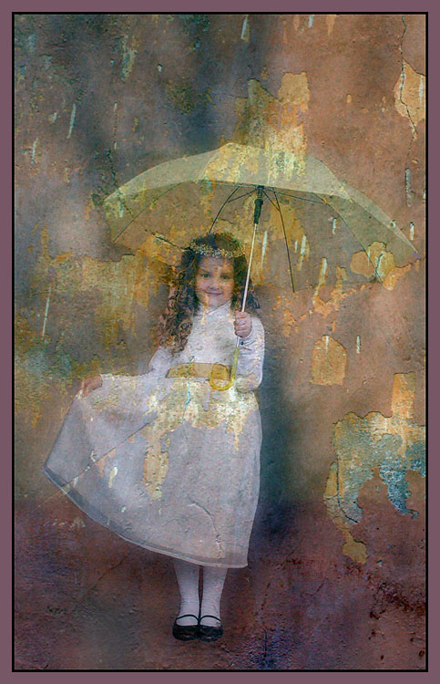 Girl and umbrella
