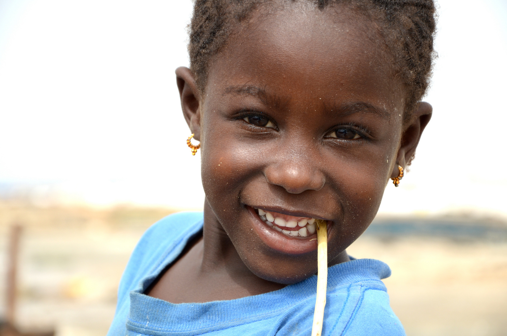 Girl at Lac Rose, Senegal