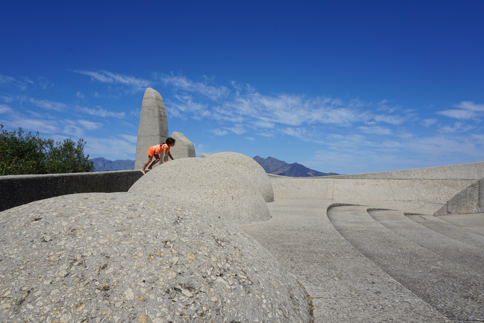 Girl climbing art