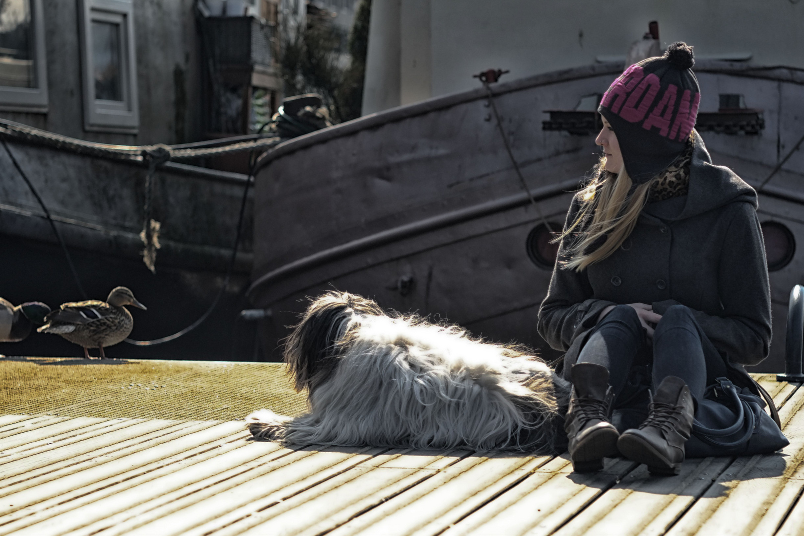 Girl & Dog