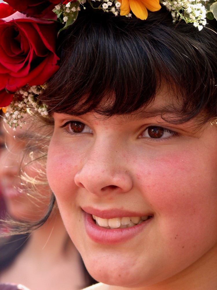 Girl from Flower festival in Madeira