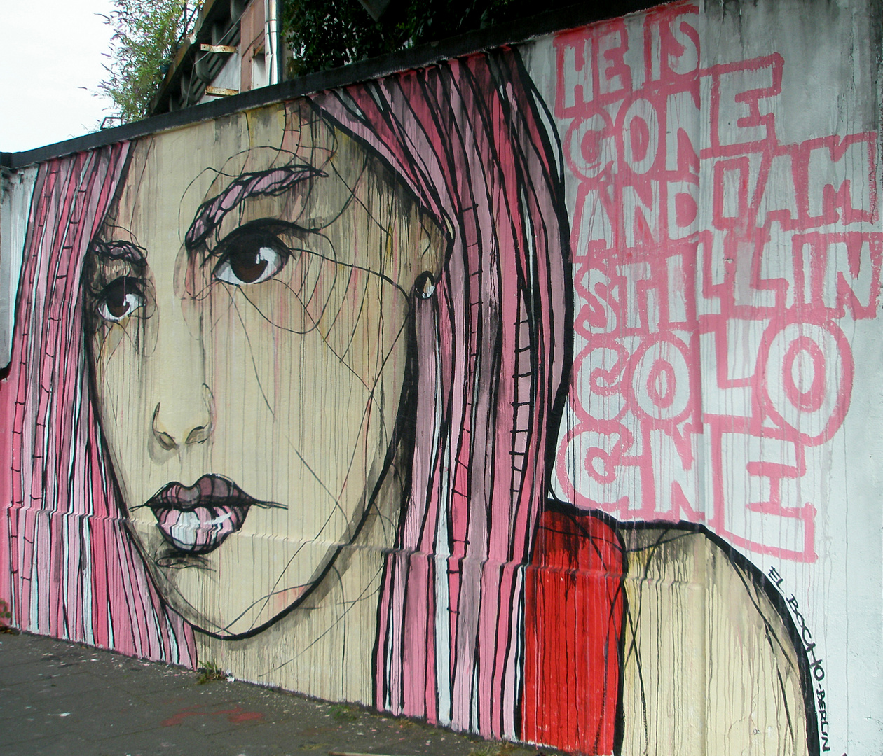 Girl Graffito in Ihrefeld No.1 -reloaded-